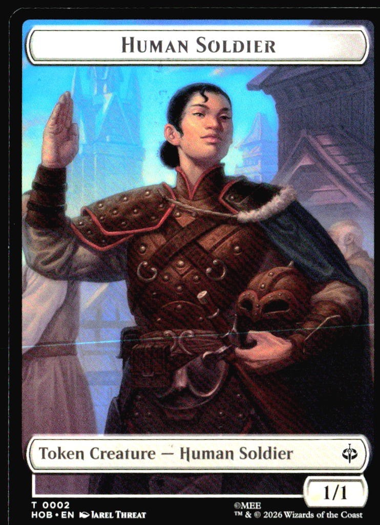 Human Soldier // On An Adventure Double-Sided Token 2 // 15 The Hobbit : The NM0
