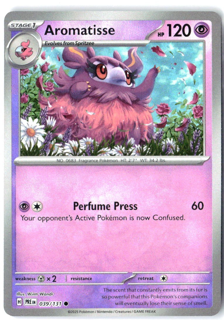 Aromatisse (Poke Ball Pattern) 039/131 Holo Prismatic Evolutions Pokemon NM0