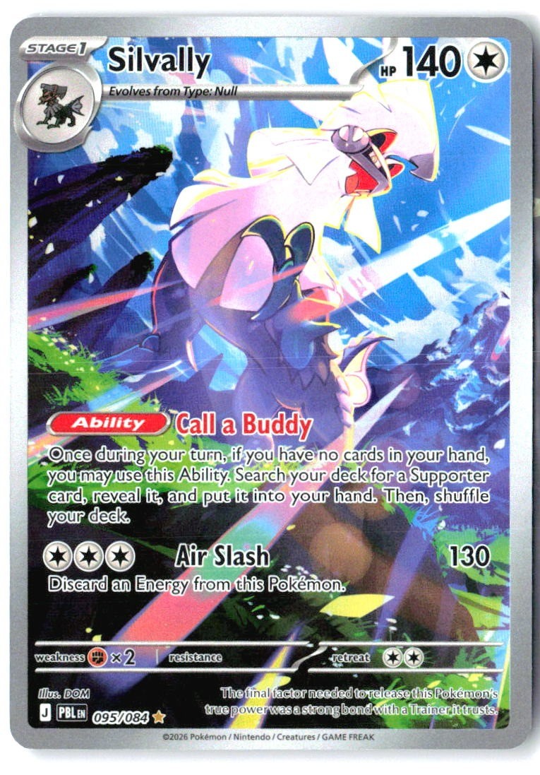 Silvally 095/084 Illustration Rare Pitch Black Pokemon Holo Near Mint0