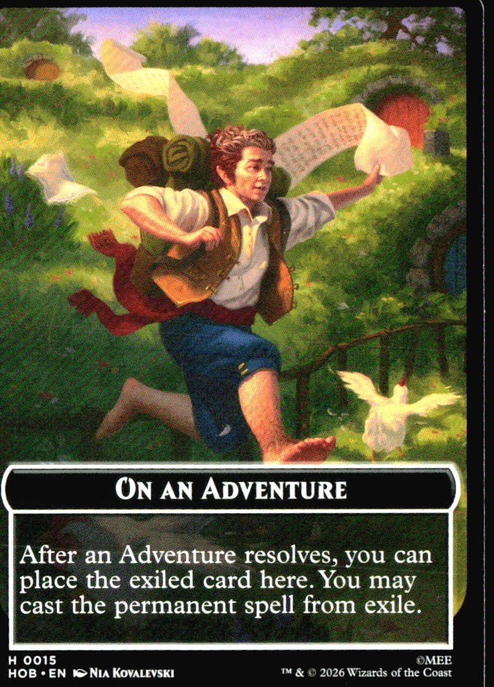 Human Soldier // On An Adventure Double-Sided Token 2 // 15 The Hobbit : The NM1