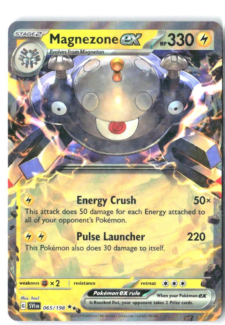 Magnezone ex 065/198 Double Rare Scarlet & Violet Pokemon Holo Near Mint0