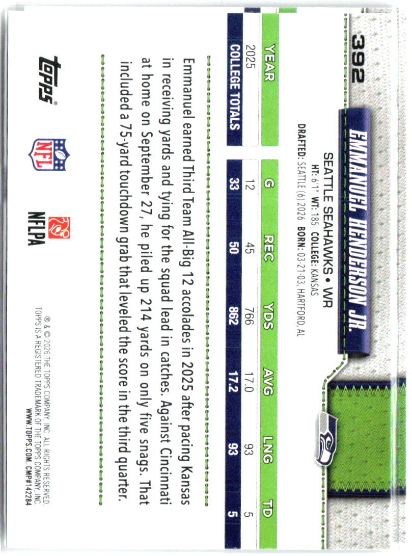2026 Topps Flagship #310 Jadarian Price1