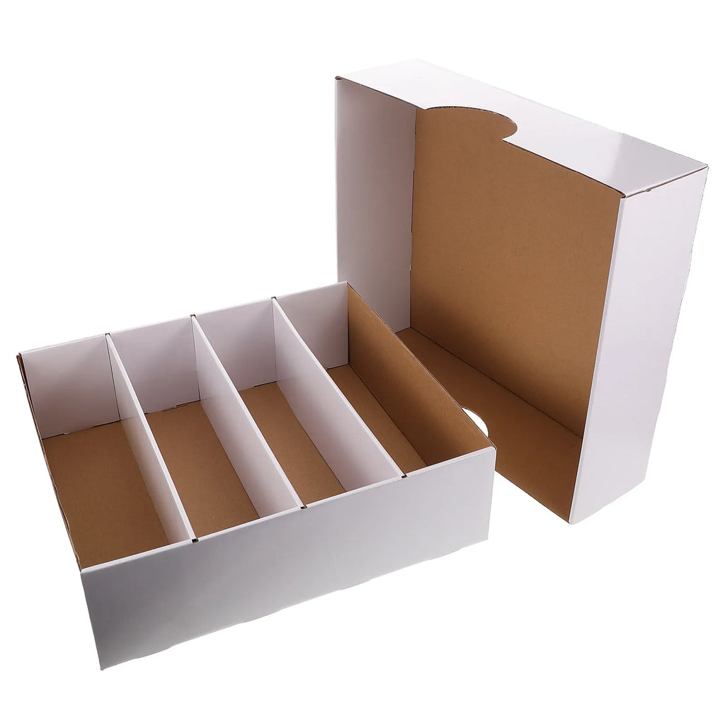 Trading Card Storage Box Multi Compartment Large Capacity Cardboard Organizer Dividers For Sports Baseball Basketball Football