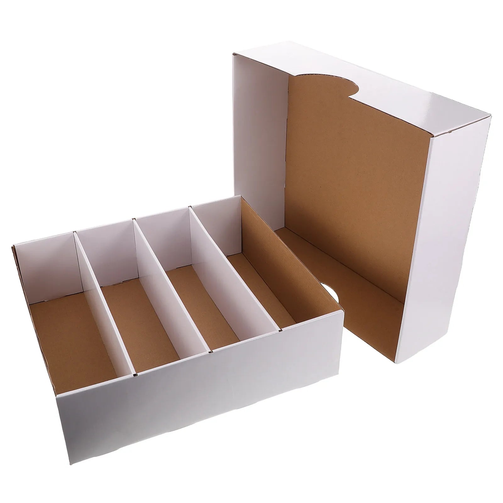 Trading Card Storage Box Multi Compartment Large Capacity Cardboard Organizer Dividers For Sports Baseball Basketball Football