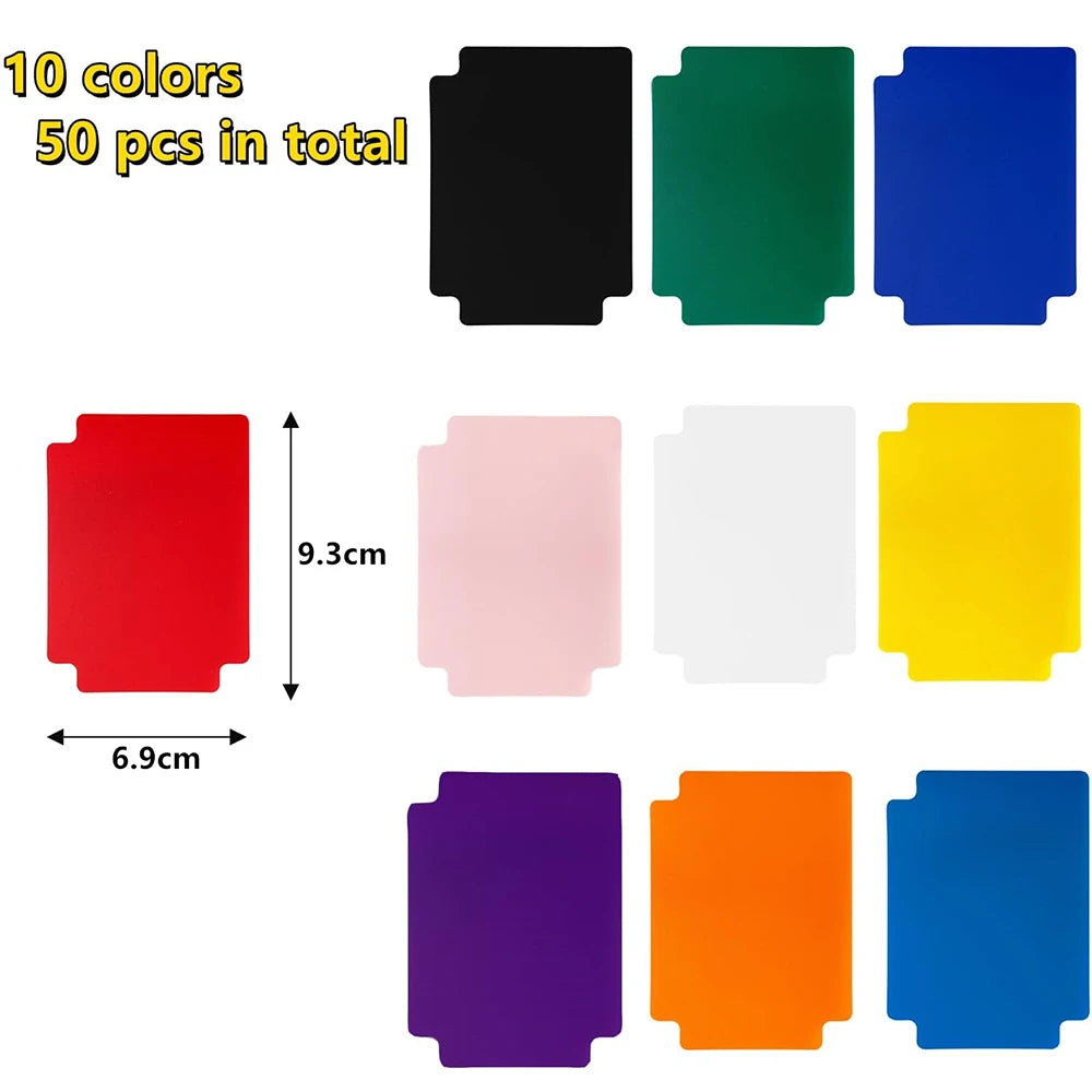 LMETJMA Trading Card Dividers Plastic Card Dividers Trading Card Page Dividers Playing Separator for Office Sports Gathering