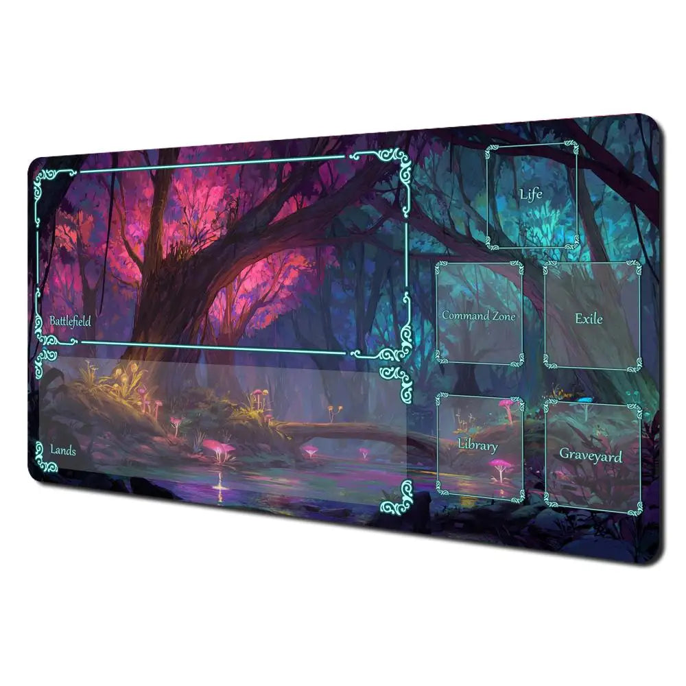 Mysterious Forest Premium Stitched-Edge TCG Playmat