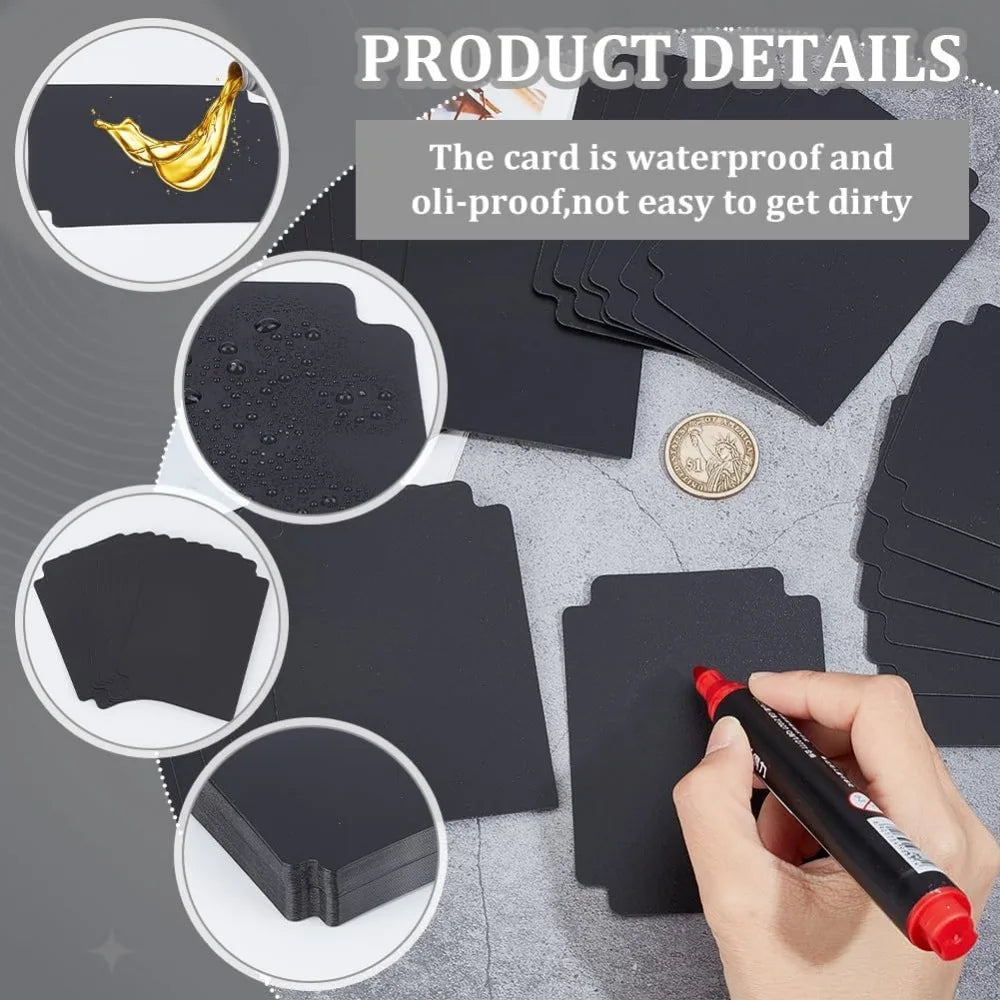 Trading Card Dividers Black Separator Sorting Tray Plastic Dividers Board Game Card Separator making kit
