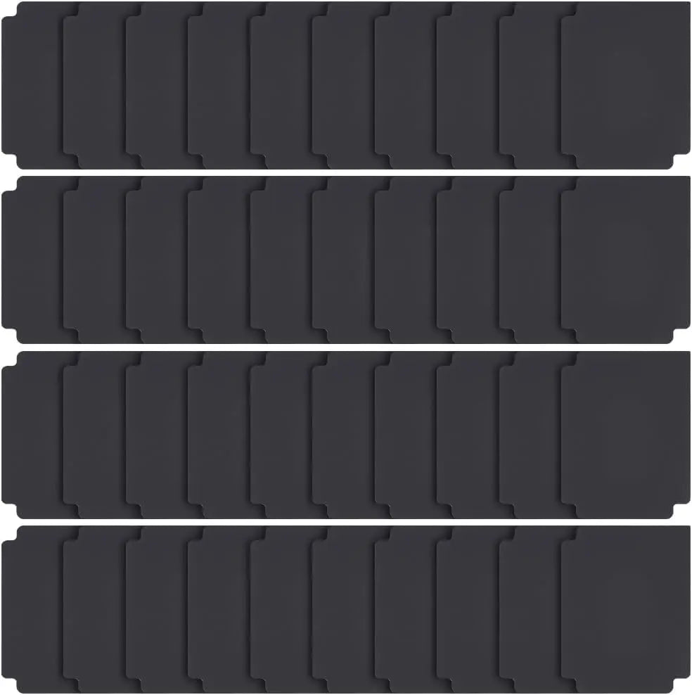 Trading Card Dividers Black Separator Sorting Tray Plastic Dividers Board Game Card Separator making kit