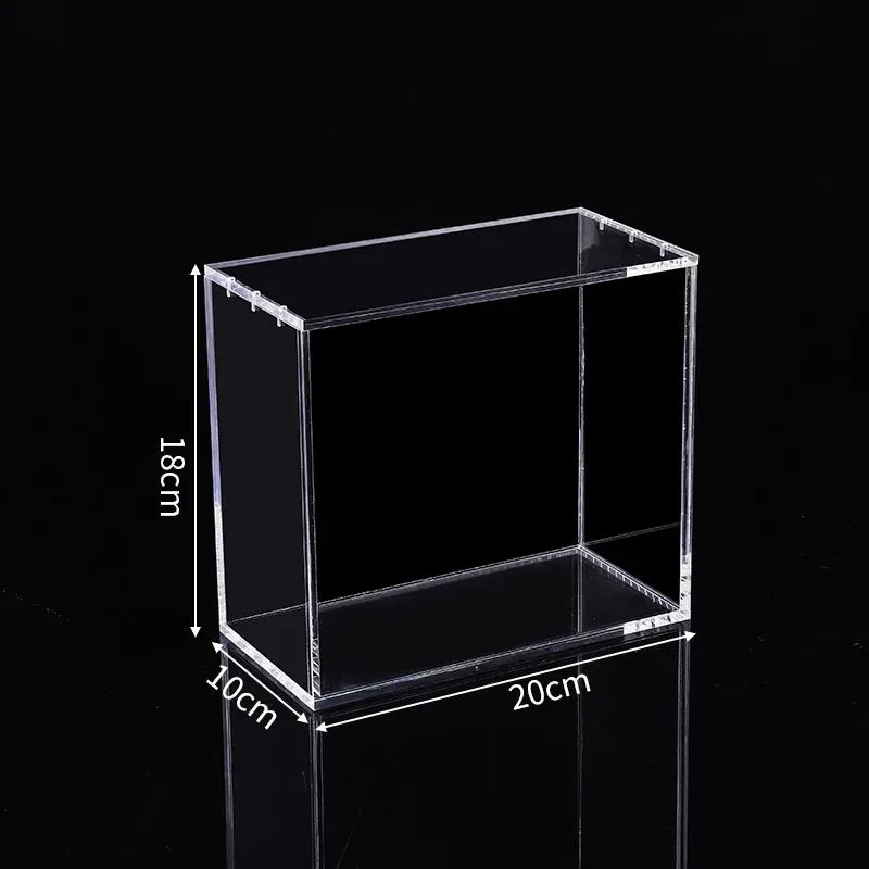 Clear Acrylic Display Case Self-closing Magnetic Cover UV Protection Compatible with Pokemon TCG Cards, Collectible Protection