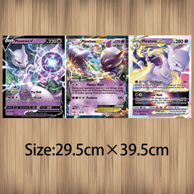 Anime Art Pokemon 3D Lenticular Poster Mewtwo Come Alive with amazing 3D Effects Wall Art Print(Without Frame)