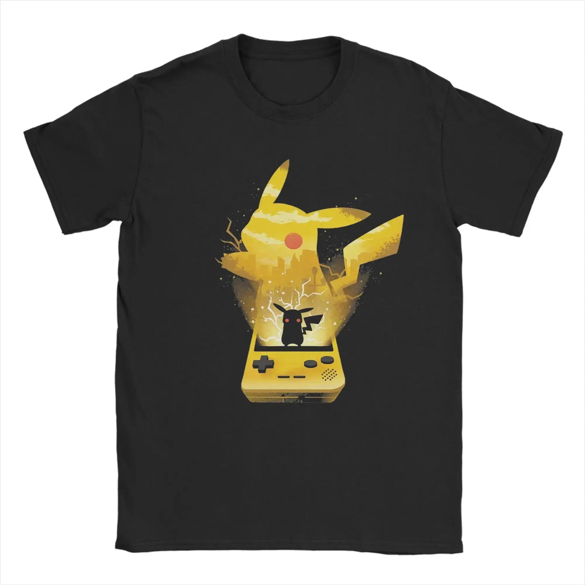 Pokemon T-shirt Men's Pure Cotton Casual T-shirt Round Neck T-shirt Short Sleeve Clothing Summer Sports Casual Short Sleeve Top