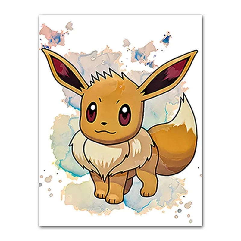 1PC Anime Pokemon Canvas Painting Charmander Squirtle Poster and Print Wall Art Picture Home Decor Kids Gifts