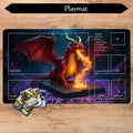 Playmat TCG Playmat Dragon Mouse Mat Anti-Slip Durable Stitched Edge 35X60CM Desk Mat Tapete Magic