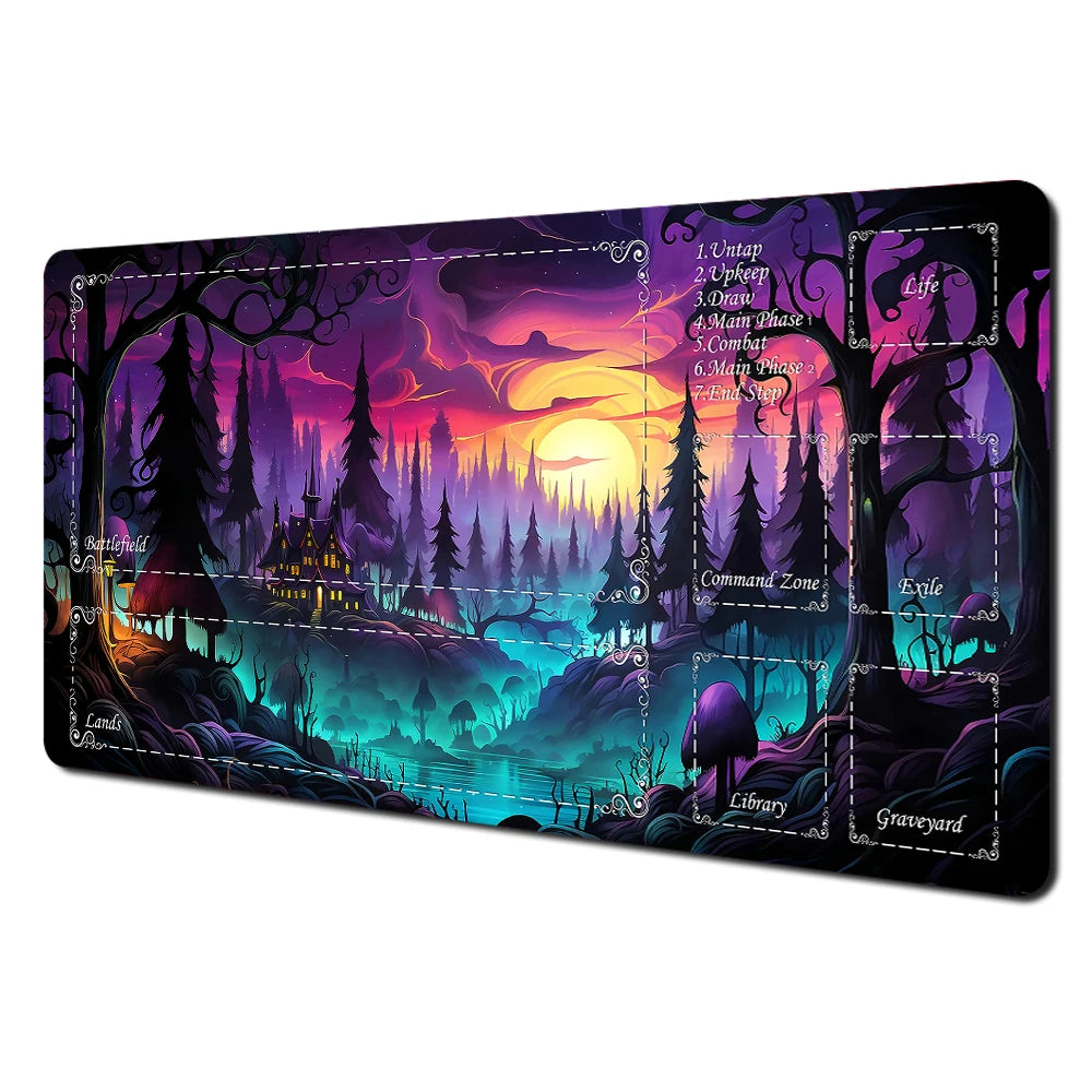 Mysterious Forest Premium Stitched-Edge TCG Playmat