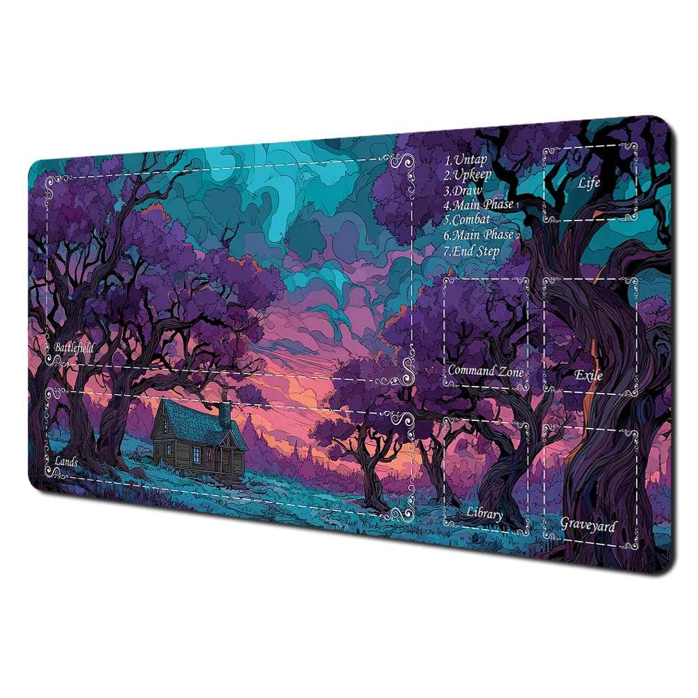 Mysterious Forest Premium Stitched-Edge TCG Playmat