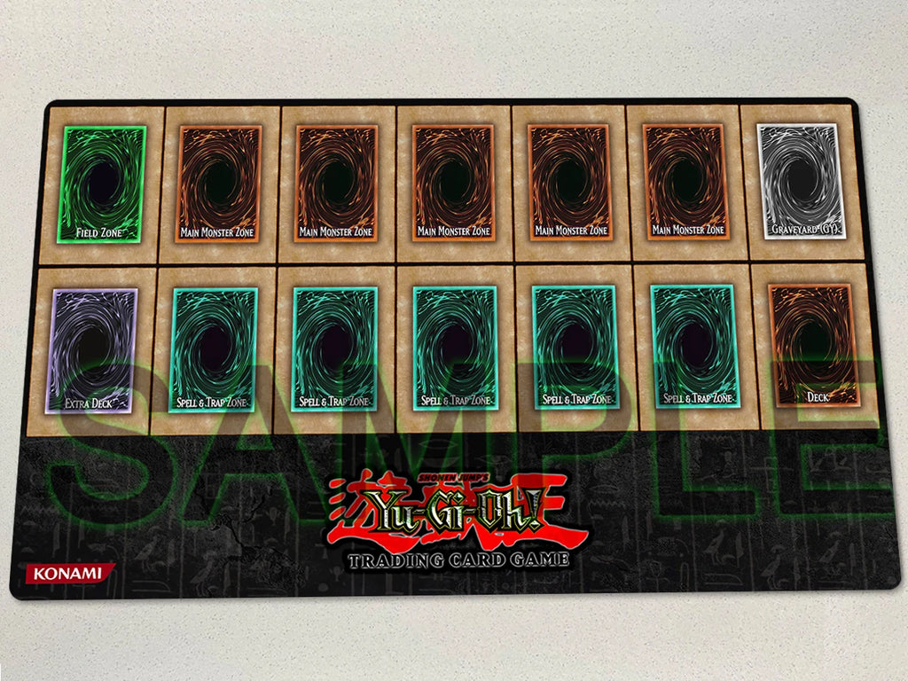 YuGiOh Classic Playmat TCG CCG Mat Board Game Duel Pad Trading Card Game Mat Anime Mousepad Rubber Gaming Pad Free Bag 60x35cm