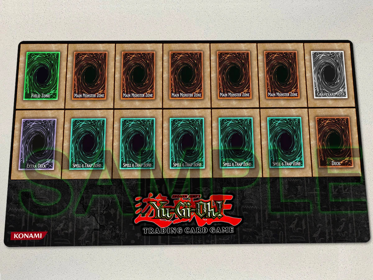 YuGiOh Classic Playmat TCG CCG Mat Board Game Duel Pad Trading Card Game Mat Anime Mousepad Rubber Gaming Pad Free Bag 60x35cm