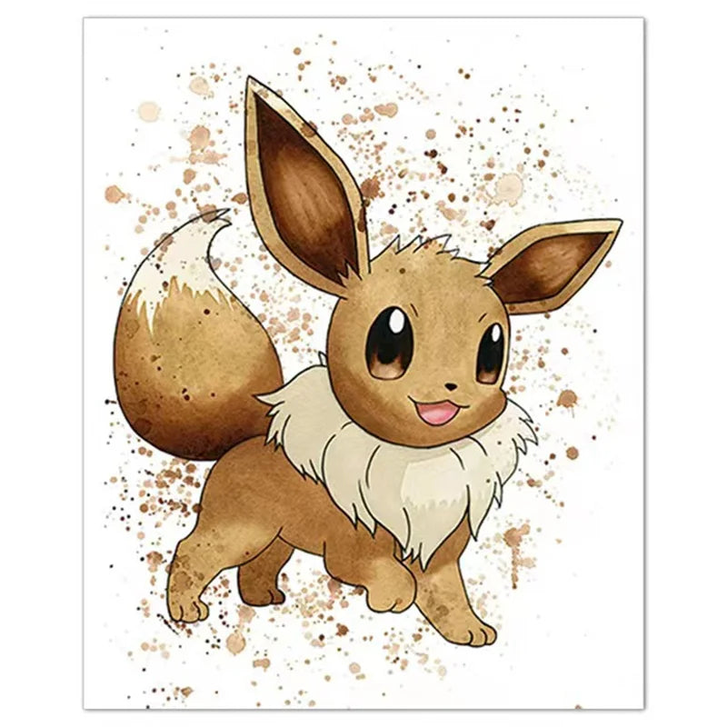 1PC Anime Pokemon Canvas Painting Charmander Squirtle Poster and Print Wall Art Picture Home Decor Kids Gifts