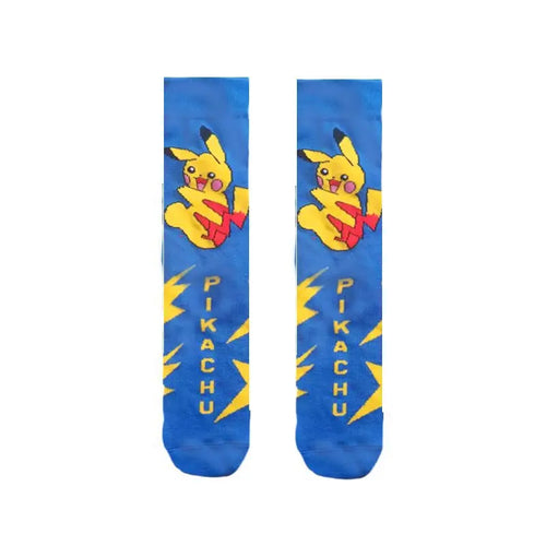 12styles Pokemon Anime Socks Cosplay Cartoon Decoration Kawaii Pikachu Gengar Printed Cotton Sock Breathable Sports Gift for Kid