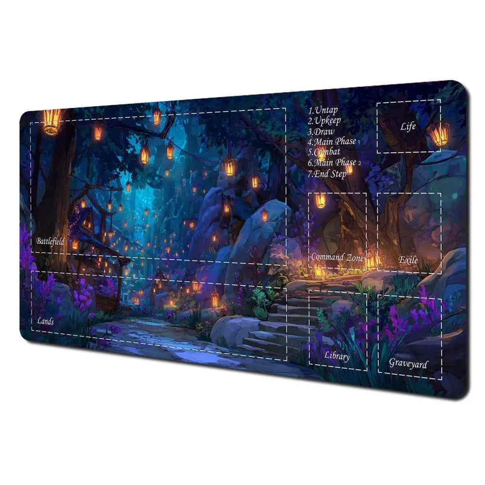 Mysterious Forest Premium Stitched-Edge TCG Playmat