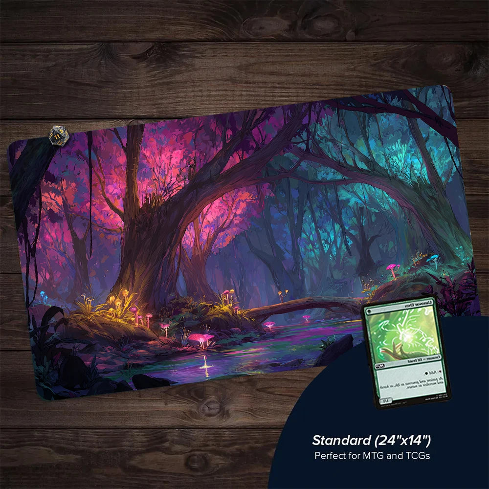 Mysterious Forest Premium Stitched-Edge TCG Playmat