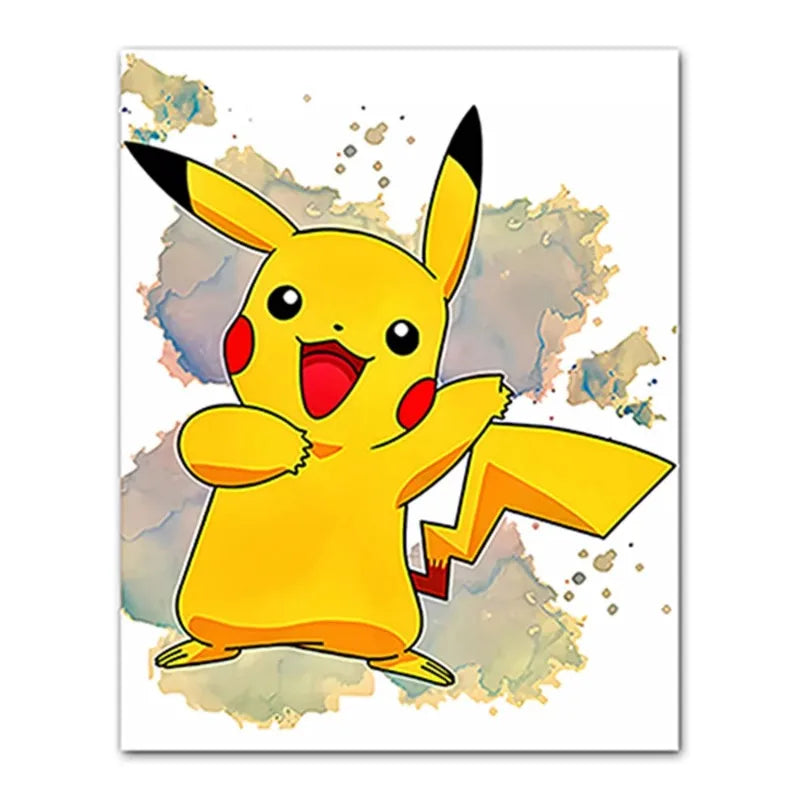 1PC Anime Pokemon Canvas Painting Charmander Squirtle Poster and Print Wall Art Picture Home Decor Kids Gifts