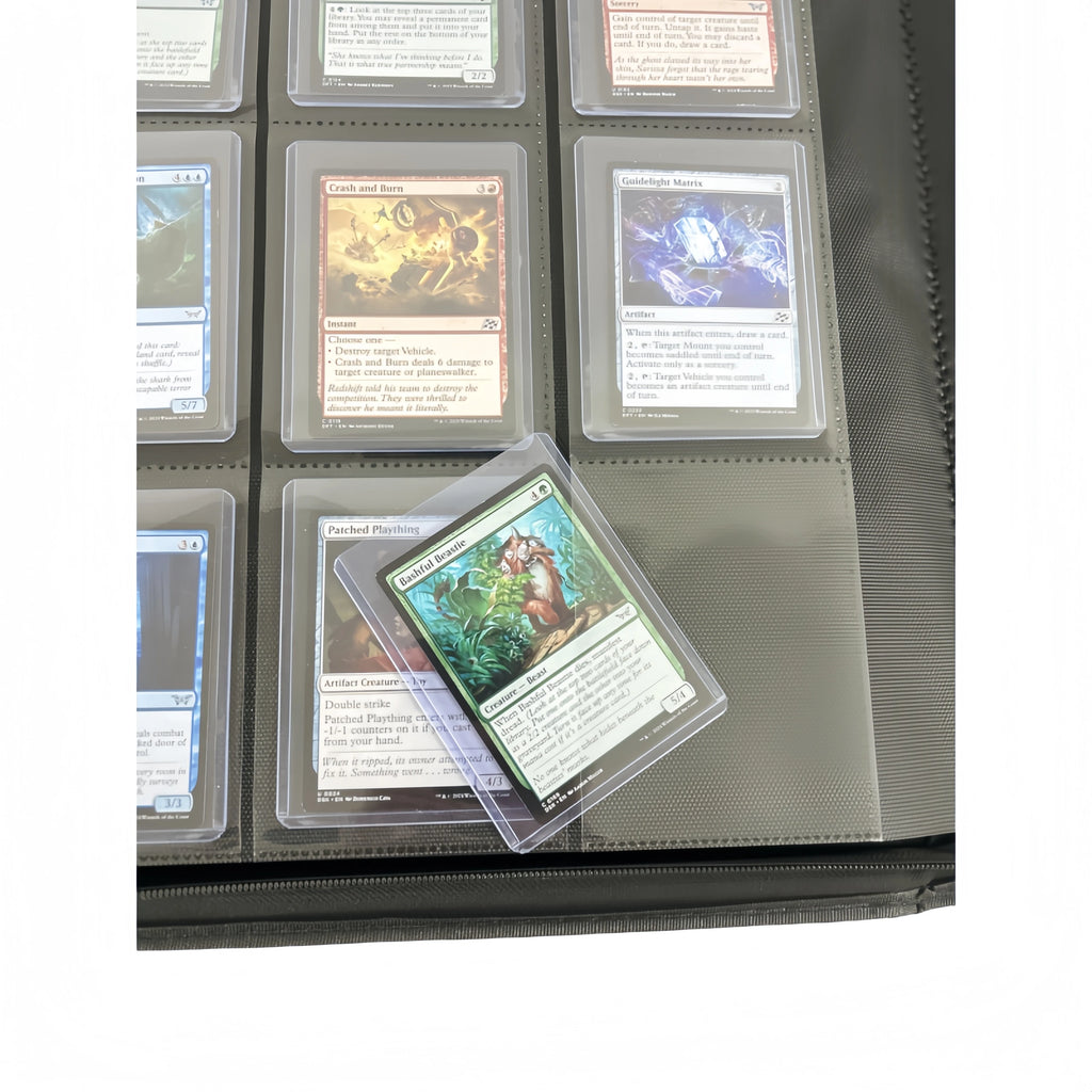 9-Pocket Toploader Binder, Top Loader Binder for Cards, Holds 360, Card Folders for Trading Cards or Sports Cards in 3 X 4''