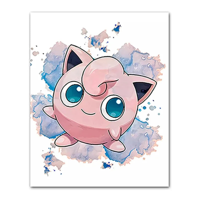 1PC Anime Pokemon Canvas Painting Charmander Squirtle Poster and Print Wall Art Picture Home Decor Kids Gifts