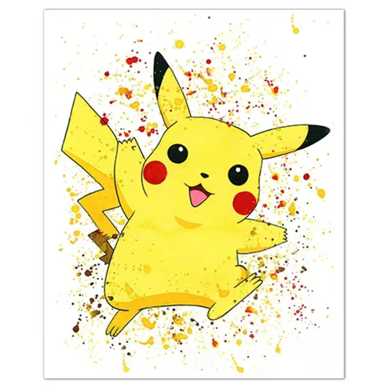 1PC Anime Pokemon Canvas Painting Charmander Squirtle Poster and Print Wall Art Picture Home Decor Kids Gifts