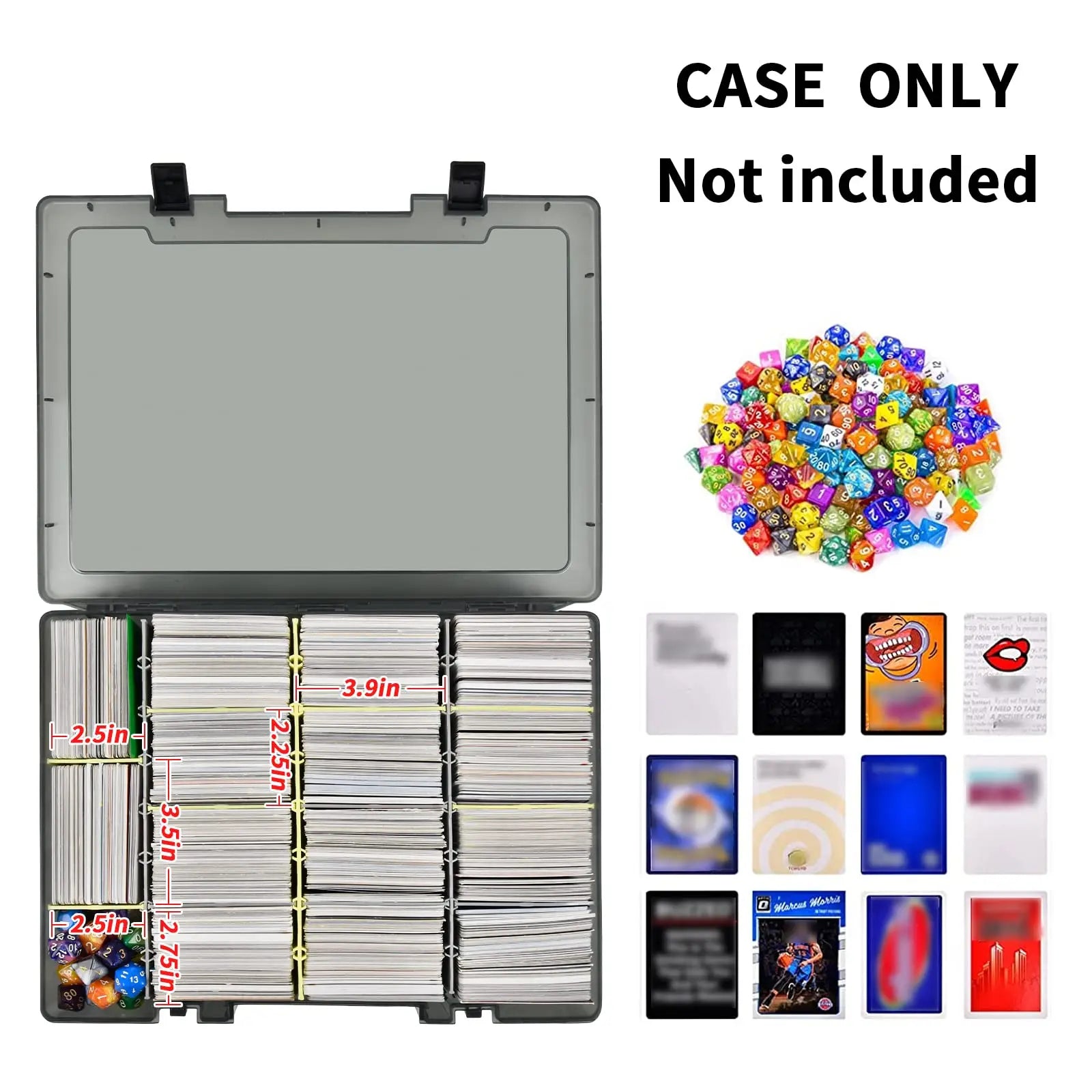 Heavy-Duty Rowed Trading Card Organizer & Storage Bin