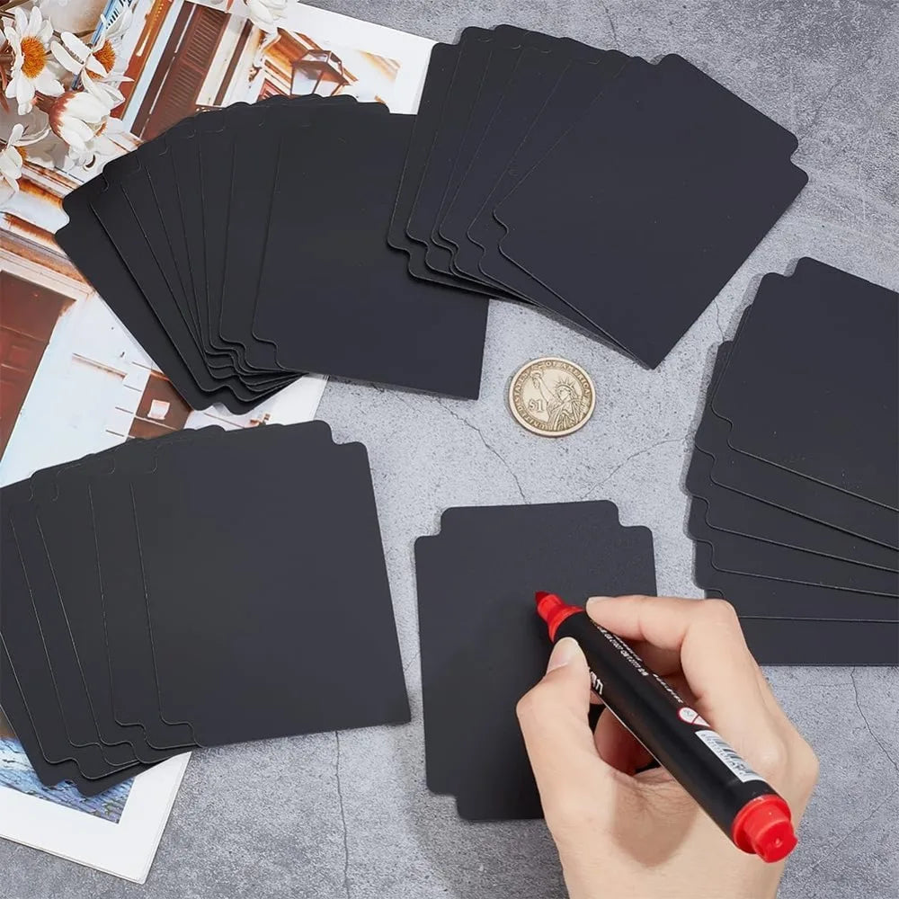 Trading Card Dividers Black Separator Sorting Tray Plastic Dividers Board Game Card Separator making kit