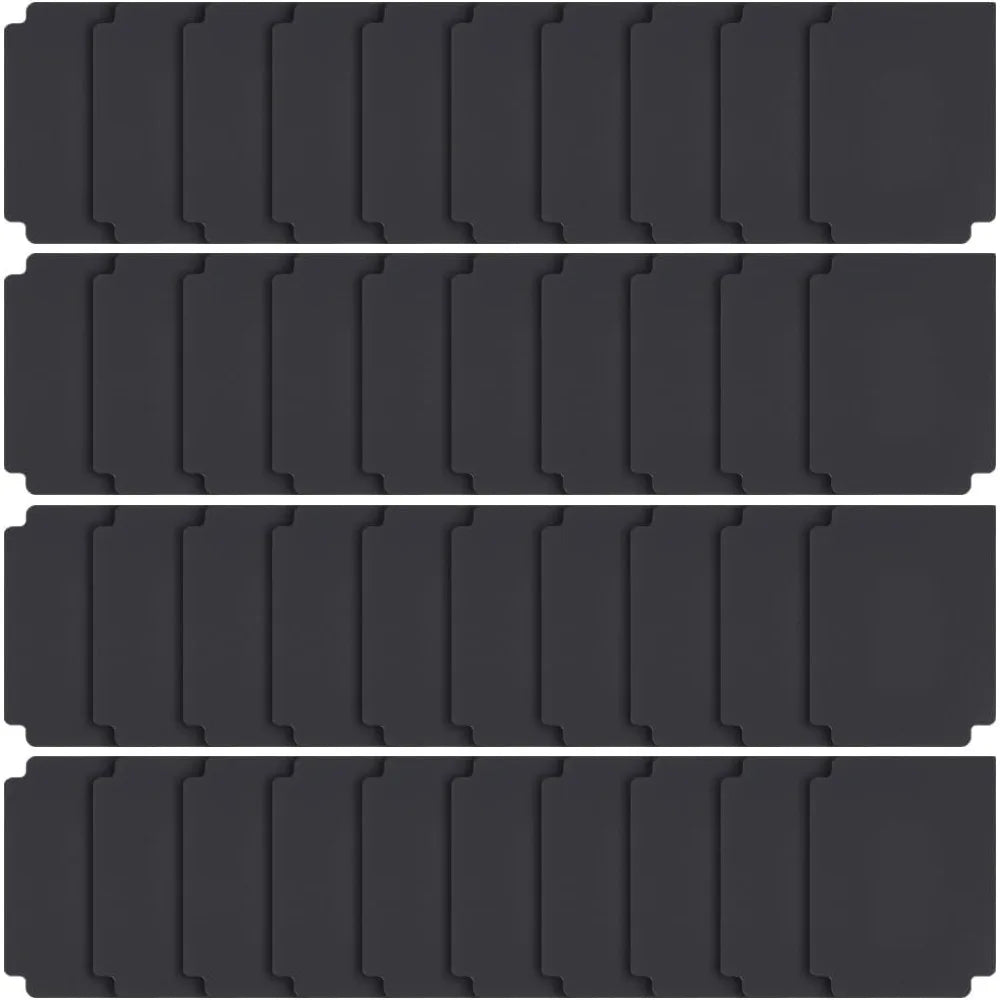 Trading Card Dividers Black Separator Sorting Tray Plastic Dividers Board Game Card Separator making kit