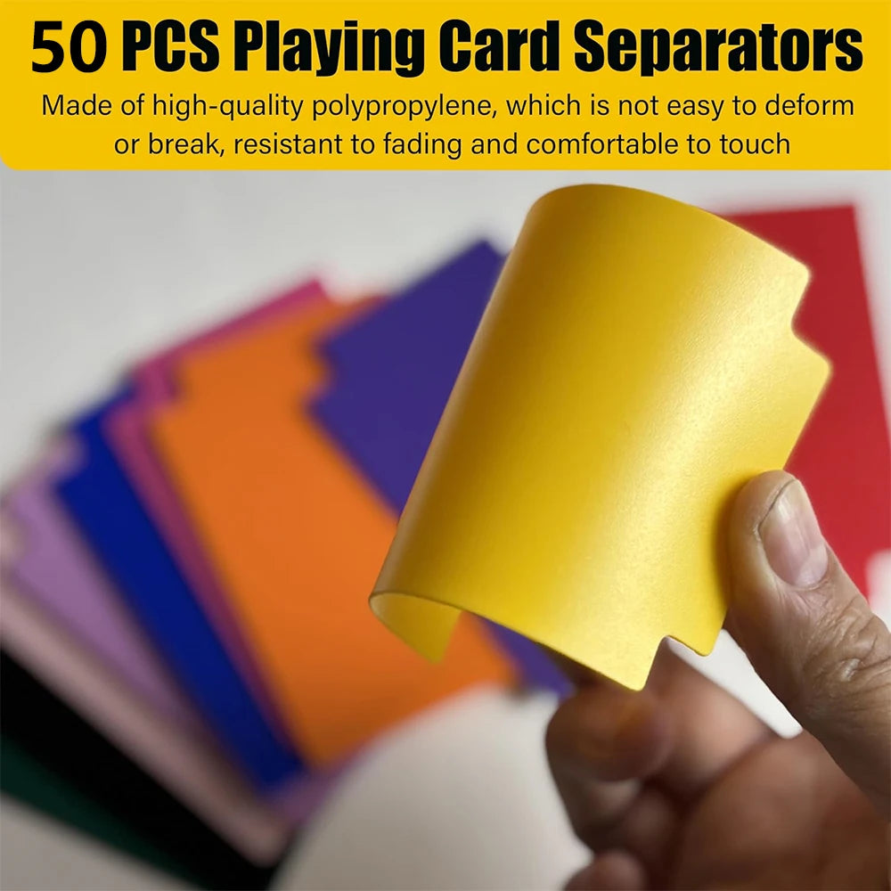 LMETJMA Trading Card Dividers Plastic Card Dividers Trading Card Page Dividers Playing Separator for Office Sports Gathering