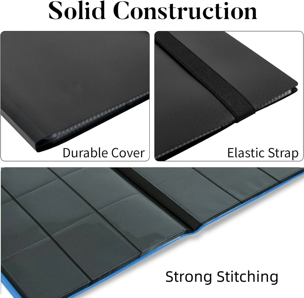 Premium 9-Pocket Zippered TCG Card Binder Portfolio