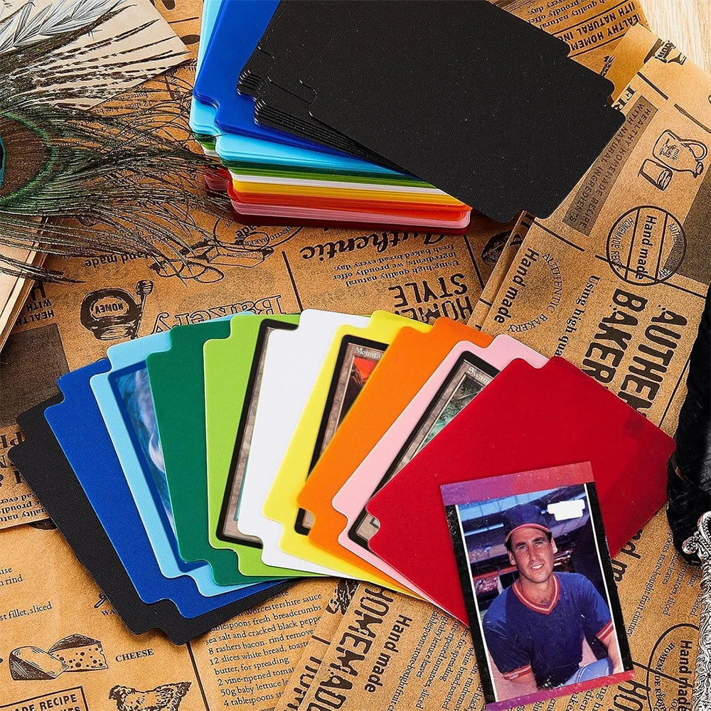 LMETJMA Trading Card Dividers Plastic Card Dividers Trading Card Page Dividers Playing Separator for Office Sports Gathering