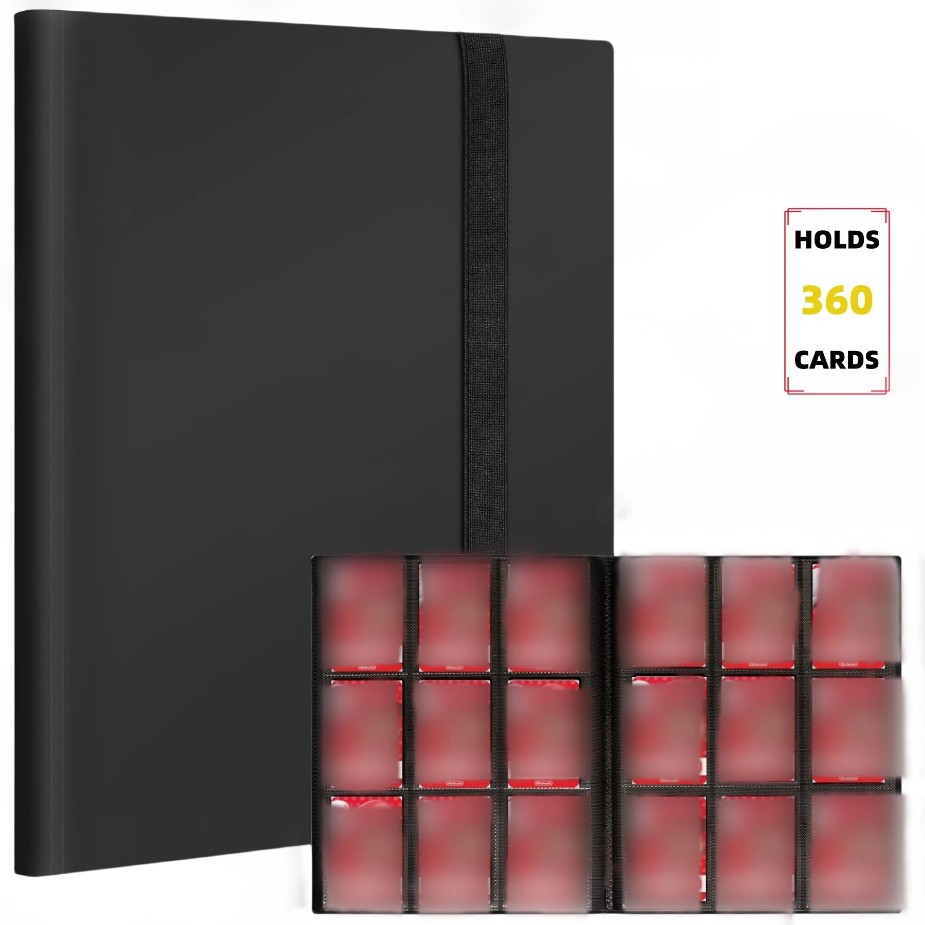 Premium 9-Pocket Zippered TCG Card Binder Portfolio