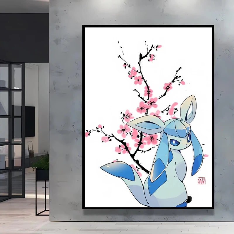 1pc Canvas Artwork Painting Classic Pokemon Poster Pikachu Home Living Room Wall Decoration Picture Children's Room Decoration
