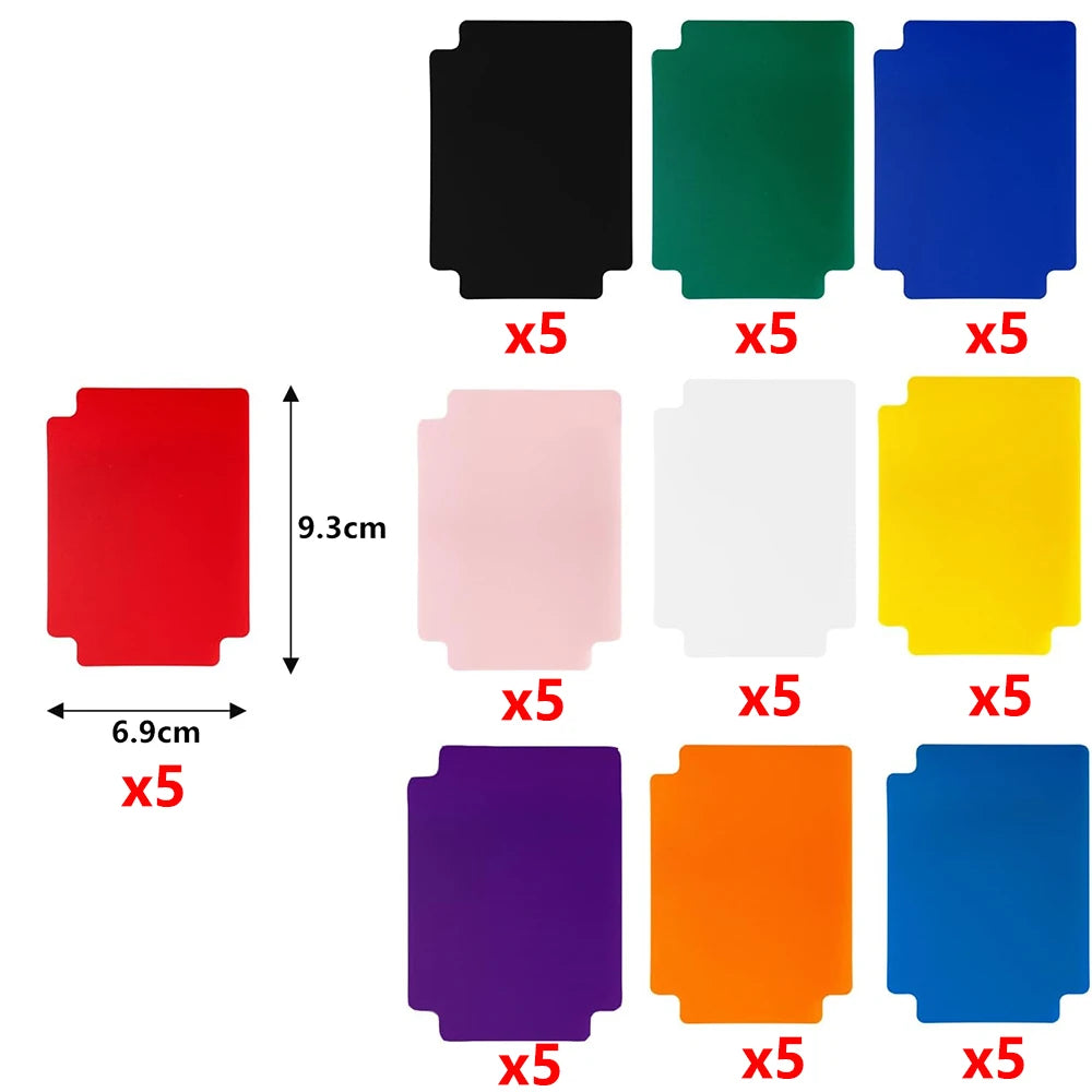 LMETJMA Trading Card Dividers Plastic Card Dividers Trading Card Page Dividers Playing Separator for Office Sports Gathering