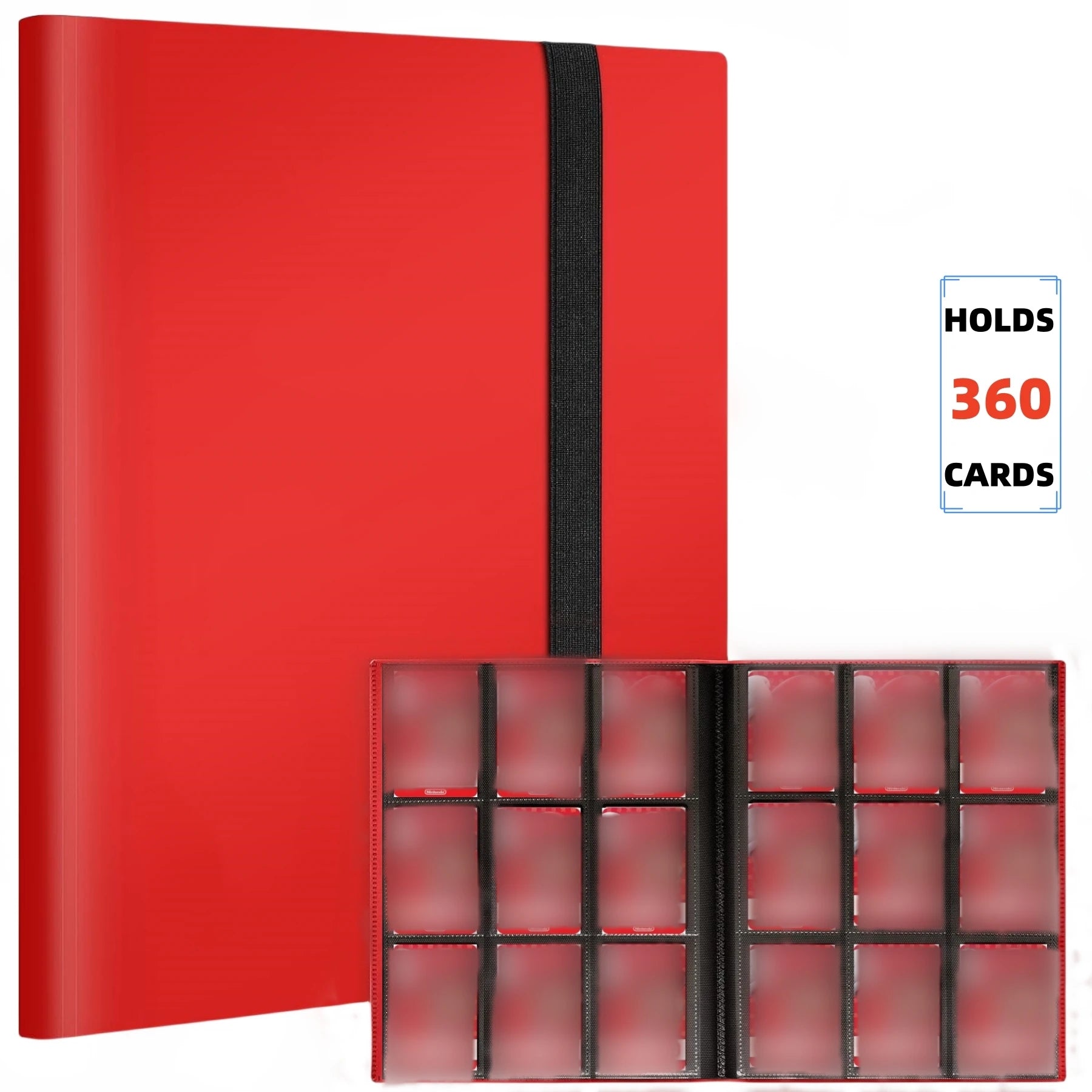 Premium 9-Pocket Zippered TCG Card Binder Portfolio