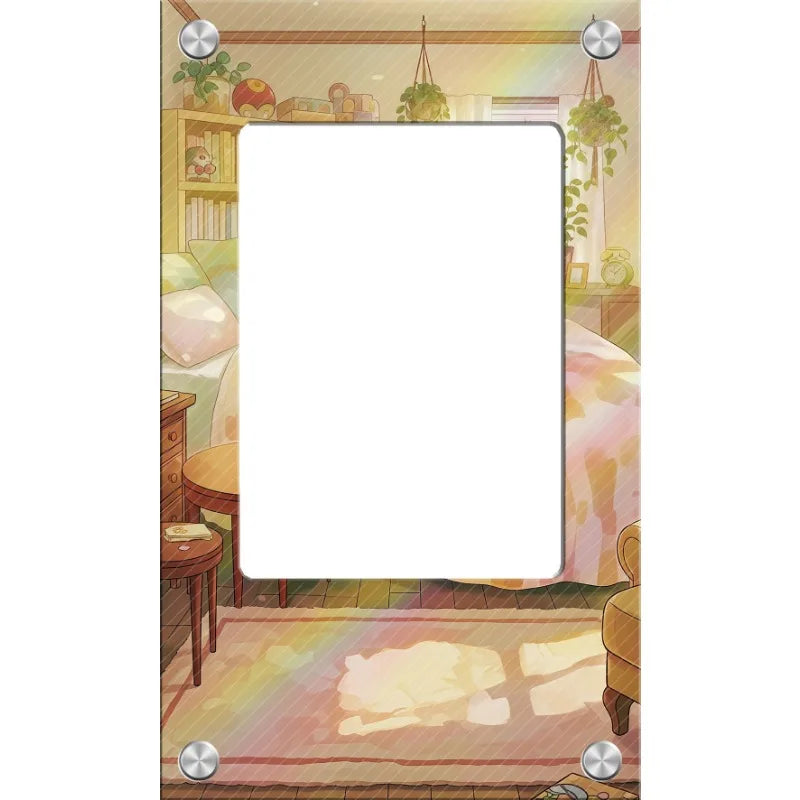 Art Display for Pokemon Yamper Card PTCG Keychain Anime Game Collectibles Anime Merchandise Acrylic Protective Case Toys Gift