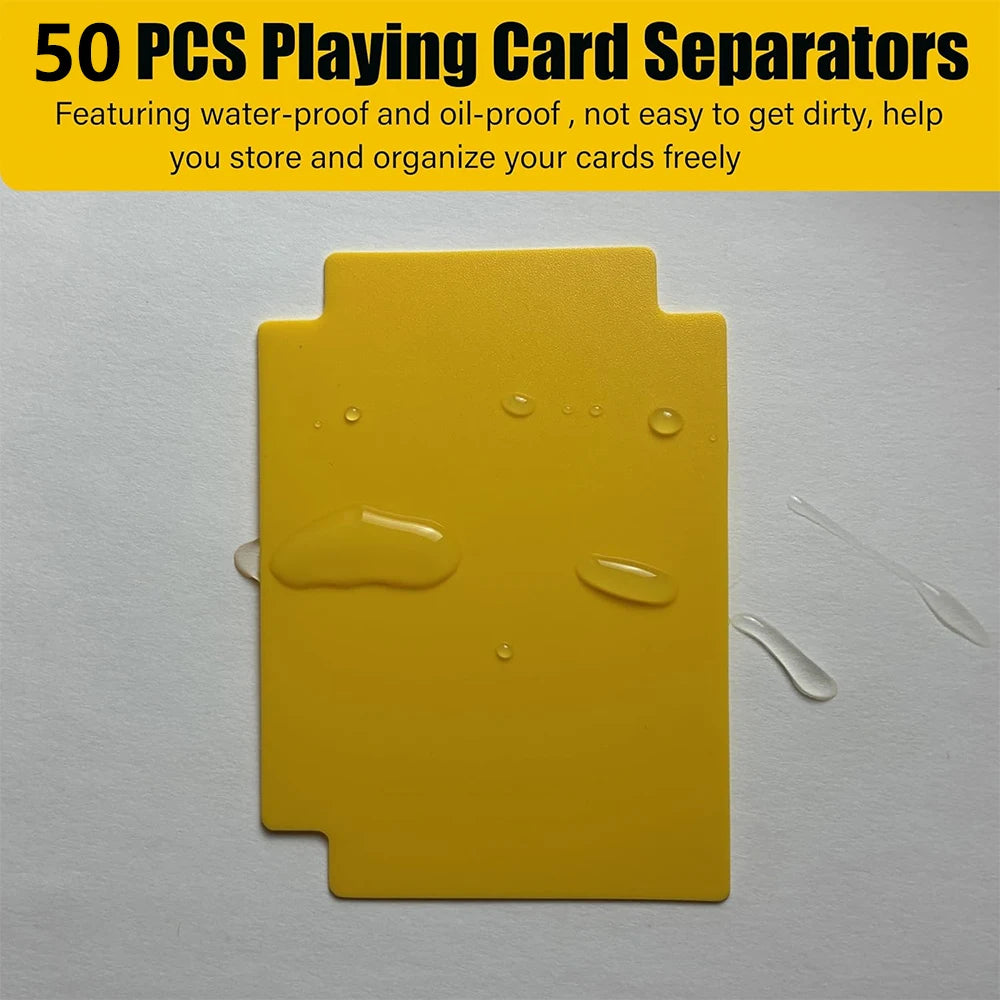 LMETJMA Trading Card Dividers Plastic Card Dividers Trading Card Page Dividers Playing Separator for Office Sports Gathering