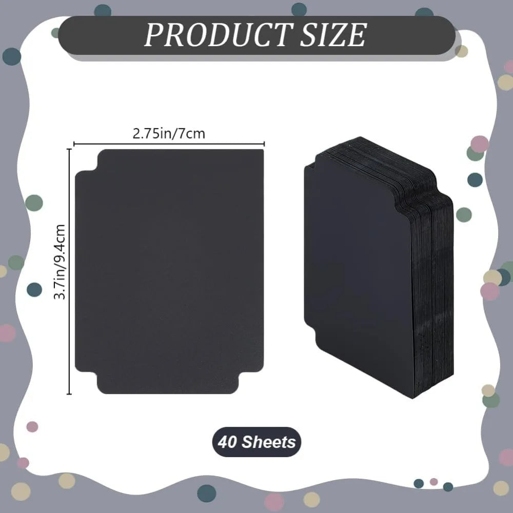 Trading Card Dividers Black Separator Sorting Tray Plastic Dividers Board Game Card Separator making kit