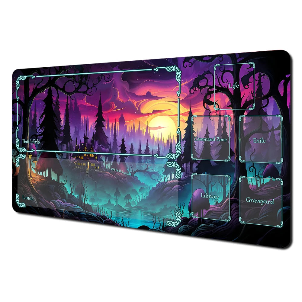 Mysterious Forest Premium Stitched-Edge TCG Playmat