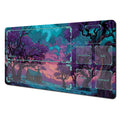 Mysterious Forest Secret Realm TCG Playmat 35X60CM Magic Card Battle Mat Non-Slip Durable Stitched Edge Tabletop Playmat
