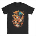 Pokemon T-shirt Men's Pure Cotton Casual T-shirt Round Neck T-shirt Short Sleeve Clothing Summer Sports Casual Short Sleeve Top