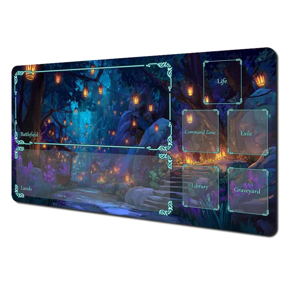 Mysterious Forest Premium Stitched-Edge TCG Playmat