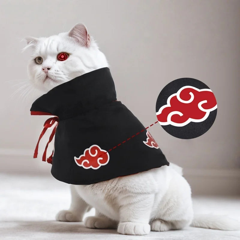 New Anime Haruto Pet Cloak Clothes Pet Cat Dog Cosplay Costume Hokage Uzumaki Akatsuki Photo Props Birthday Fans Gifts Toys