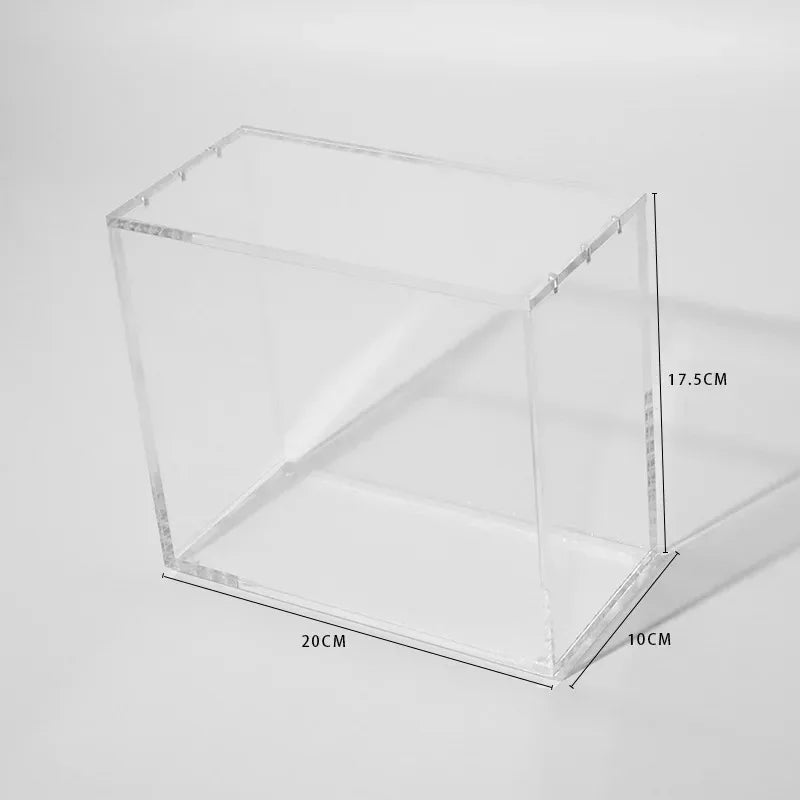 Clear Acrylic Display Case Self-closing Magnetic Cover UV Protection Compatible with Pokemon TCG Cards, Collectible Protection