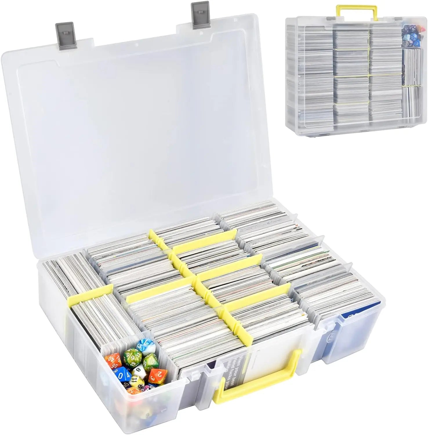 Heavy-Duty Rowed Trading Card Organizer & Storage Bin