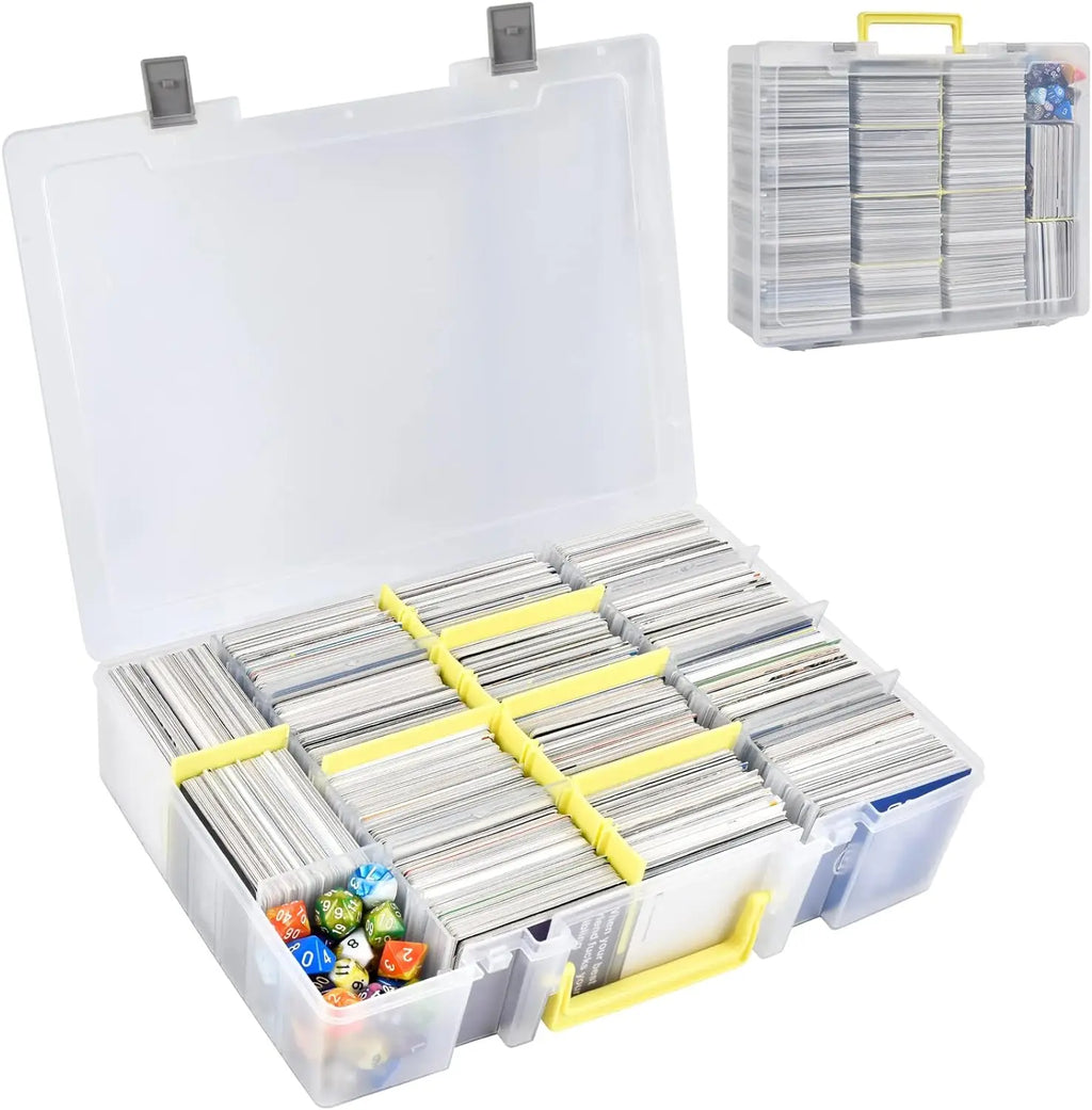 Heavy-Duty Rowed Trading Card Organizer & Storage Bin